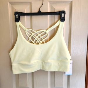 Balance Collection Citron yellow criss cross mild impact sports 💛 yoga bra XL